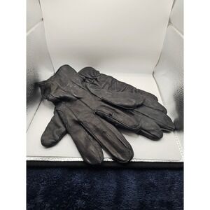 Basic Editions Black Leather Thinsulate 40g Insulated Winter Gloves Mens L/XL